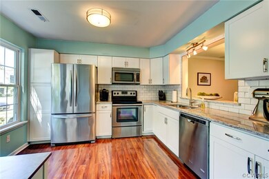 Fully renovated kitchen- new cabinets, granite counters, stainless steel apps