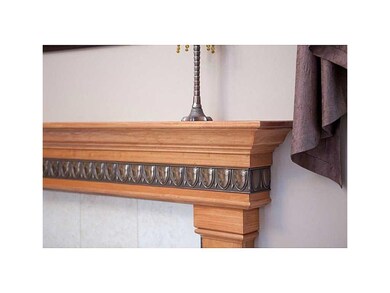 Fireplace. Attention to detail with the custom man