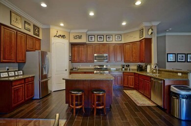 Gourmet Kitchen with large corner pantry