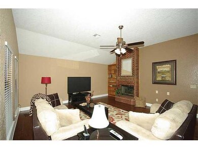 Living Room. View of the stunning Fireplace!!
