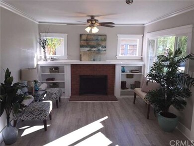 Gas Fireplace with Original Bookshelves