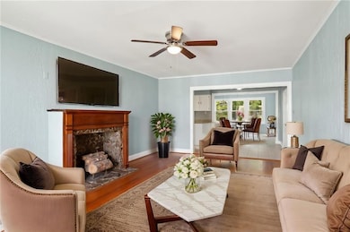 This stunning living room has been virtually stage