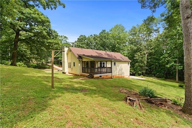 View of front of property with a front yard and a 