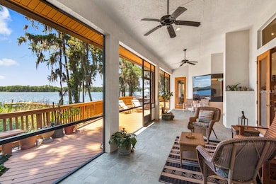 Large Lanai.  Feels like you are on the Lake itsel