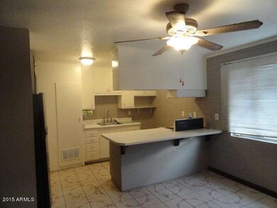 Dining room into kitchen