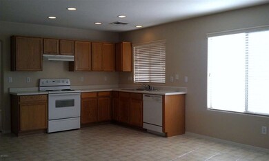 Kitchen features recessed lighting