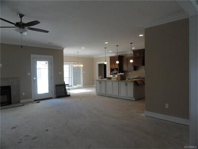 View of kitchen from family room
