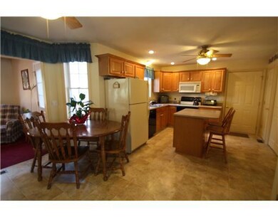 Kitchen. The kitchen island is a great place to pr