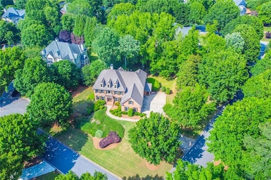 Aerial view of property and surrounding area