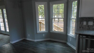 Dining area with bay window