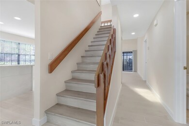 Stairs with recessed lighting