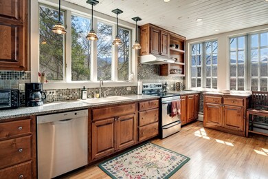 Kitchen w great natural lighting