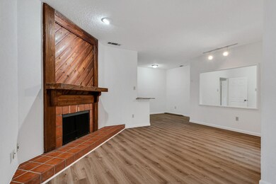 fireplace view breakfast area