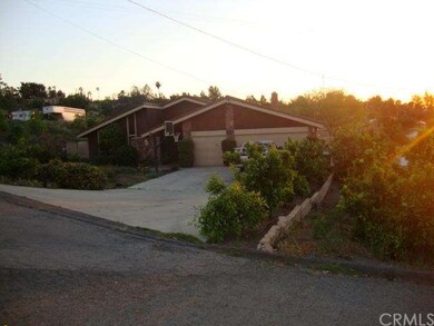 Fruit trees lining the driveway.