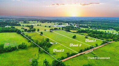 Aerial view at dusk of property parcel outlined and a view of countryside