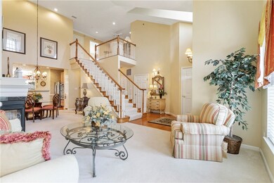High ceilings in living room