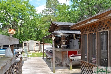 Outdoor Tiki Bar with electricity!