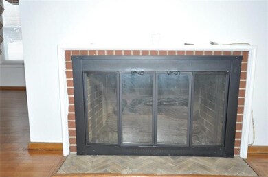 Gas fireplace.
