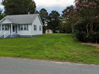 right side of home and the driveway