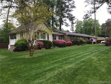 Front showing landscaping