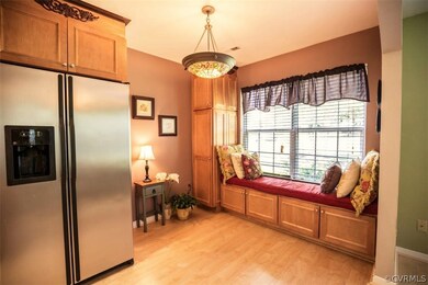 The gorgeous kitchen has so many cabinets - and a