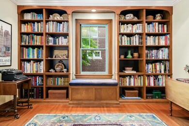 Built-In Bookshelves in Entry