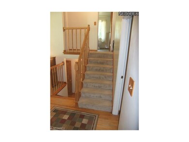 ...you walk in and there are stairs leading up to 