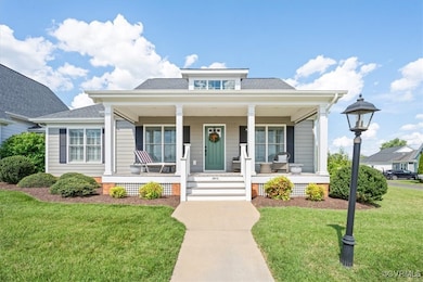 Bungalow-style house with a porch, roof with shing