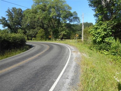 Property lies straight ahead off the end of this curve.  Sign is by gate, don't let the cows out!