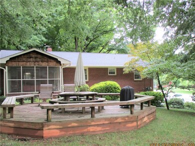park-like backyard