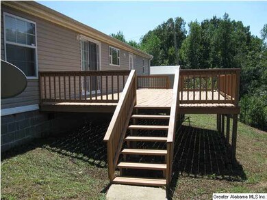 Steps on both ends of the deck.