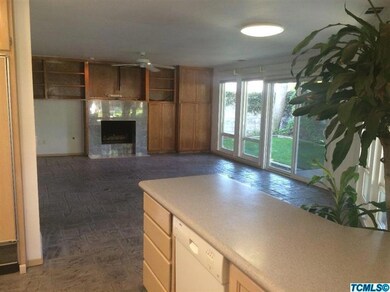 Beautiful fireplace in family room