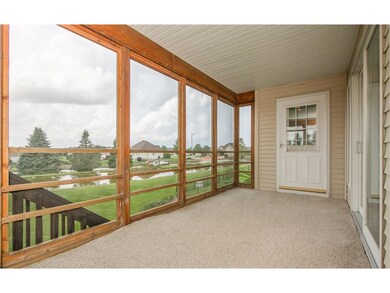 Screen porch with door to adjoining master bedroom