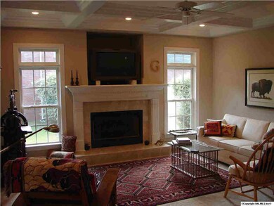 Family Room with Raised Hearth