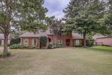 View of front of home with a front yard