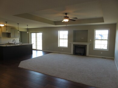 Living room and kitchen view