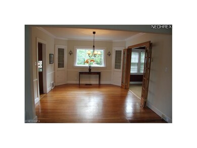 This view of the dining room shows both china cabi