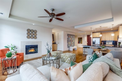 Open floorplan with adjacent Dry Bar