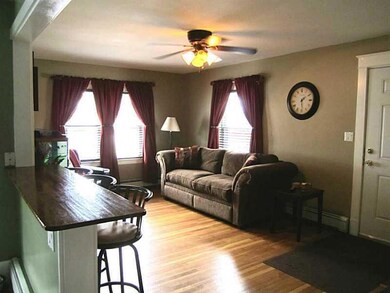 Living Room. wood floors.