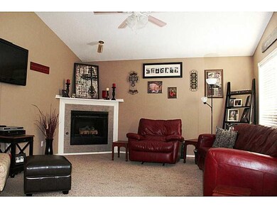 Living Room. Lovely living room with vaulted ceili