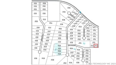 Lot outlined in red on Plat