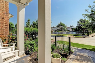 View of Lake Woodlands from front porch