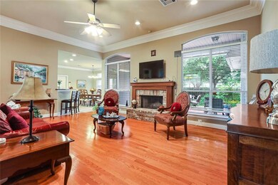 Wood Flooring - Crown Molding - Ceiling Fan - Fire