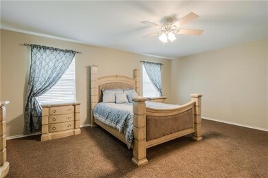 This spacious master has great natural lighting!