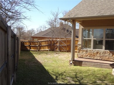 Right side fence has large opening into the backya