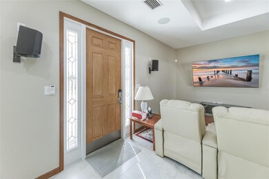 Inside entrance door into living area