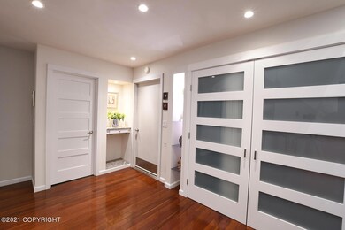 Gleaming wood floors