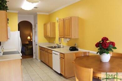 Bright, Cherry Kitchen with newer appliances, cera