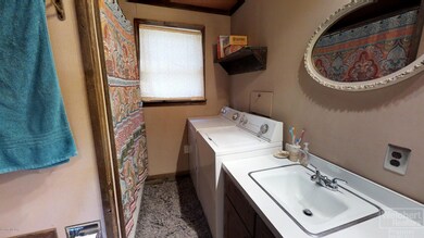 Bathroom with laundry