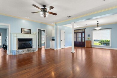 Living/Dining/Front Entrance.  Large open space wi